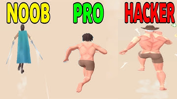 Titan Rush 3D - NOOB VS PRO VS HACKER