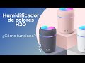 Humidificador h2o de colores 300 ml  unboxing