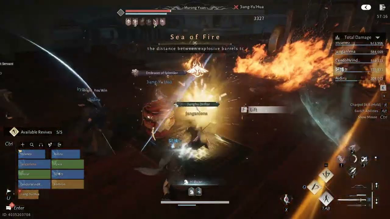 Blazing Gale Dance: Full Guild Clear! (Twin Lions & Murong Yuan)