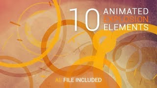 Animated Explosion Elements | Motion Graphics - Videohive template