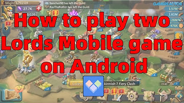 How to play TWO  Lords Mobile game on one device
