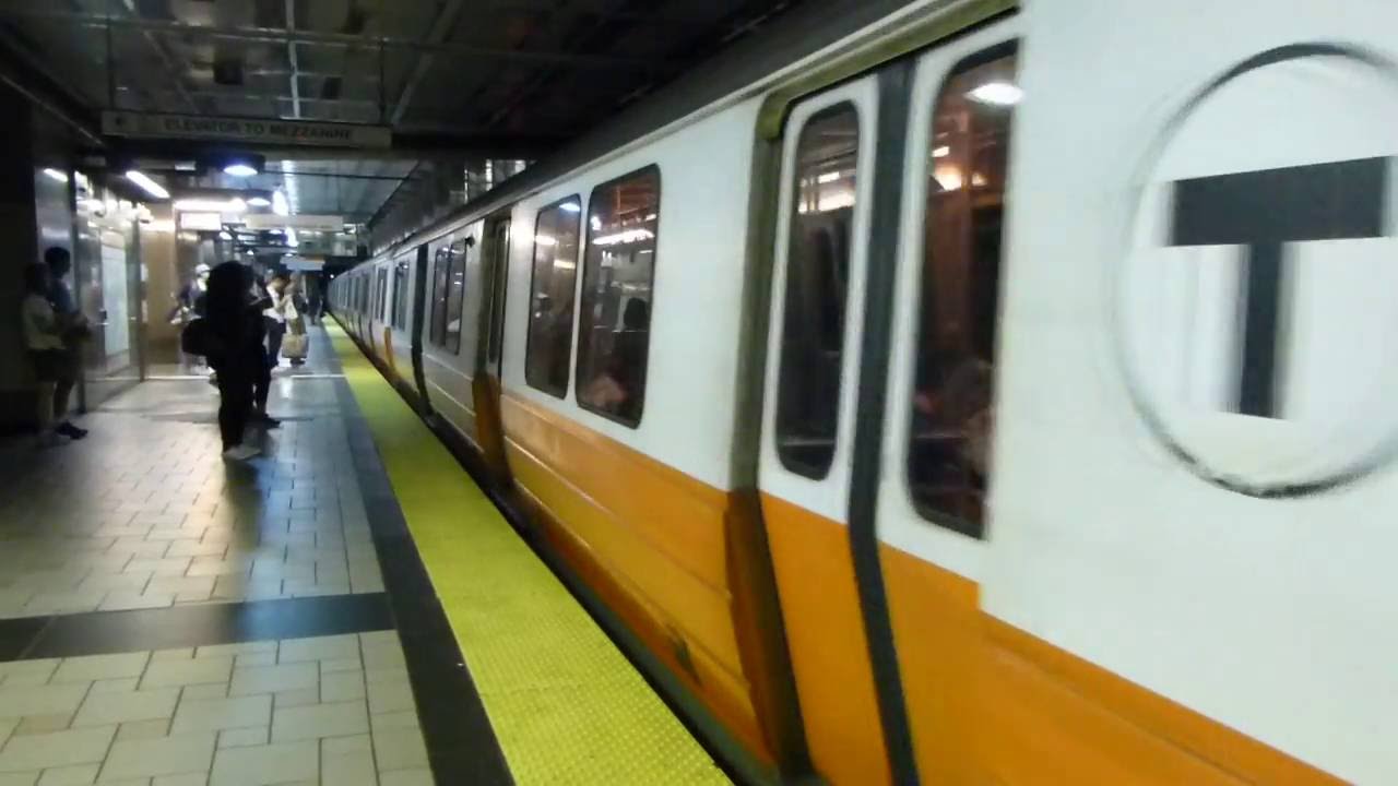 MBTA Boston T: 1979 Hawker Siddeley Canada Orange Line Trains at North ...