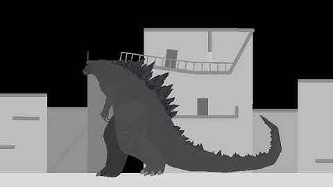 godzilla 2014 atomic breath in the city | sticknodes animation