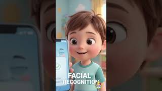 This simple animation introduces kids to facial recognition technology and its uses. #shortsvideo