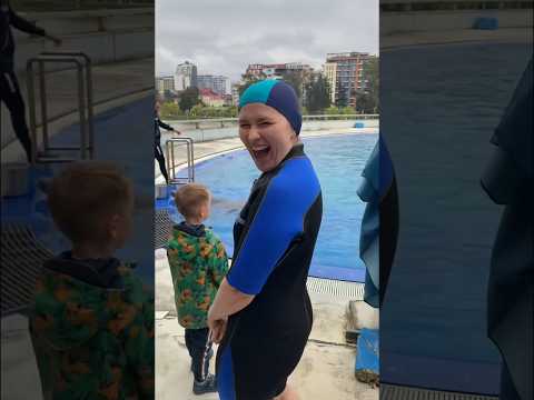 Плавание с дельфинами в батумском дельфинарии - полное видео на канале ❤️ #батуми #дельфины #грузия