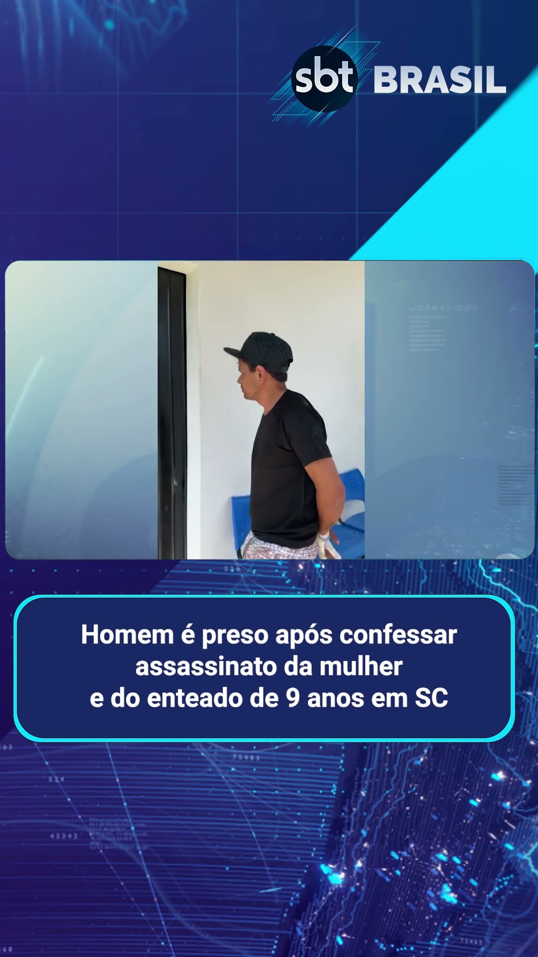 Homem mata mulher e filho dela, de 9 anos, em Santa Catarina | SBT Brasil (23/01/25)