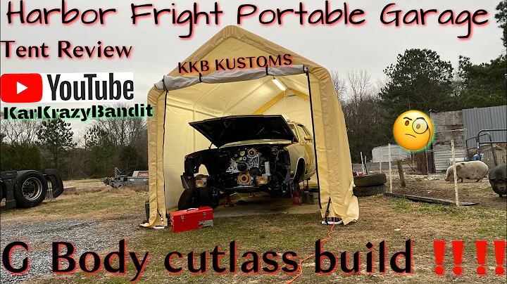 6.0 4l80e ls swap GBody cutlass harbor fright portable garage & ecm unboxing