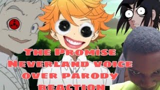 The Promise Neverland voice over parody reaction