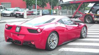 The video shows 2 rare ferrari 458 challenge race cars on public
roads! these are not street legal actually so chance of seeing one ...