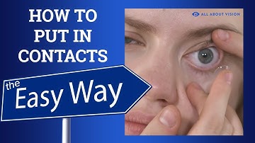 How to put in contacts (beginner