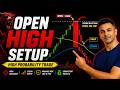 Open High Trading Strategy (VWAP + 20 EMA) | Step-by-Step Explained with live Eample
