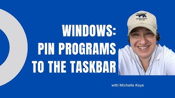 Pin Programs to Windows Taskbar