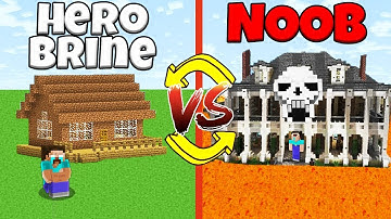 Minecraft NOOB vs GOD: SWAPPED HOUSE BUILD CHALLENGE in Minecraft (Compilation)