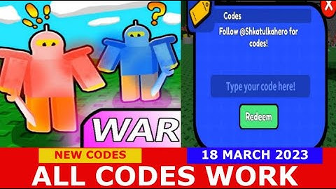 NEW UPDATE CODES[💥WAR] Control Army! ROBLOX | ALL CODES | March 18, 2023