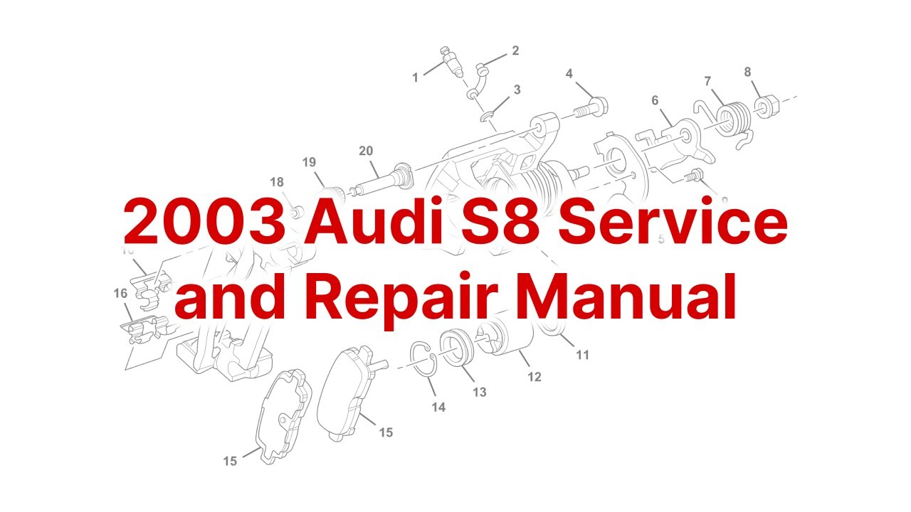 Online service and repair manual - 2003 Audi S8