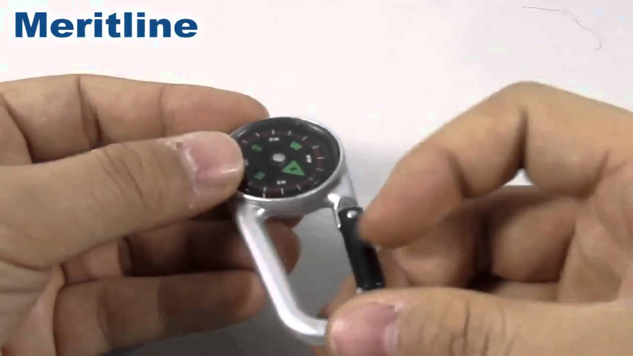 Carabiner with Built-in Compass @meritline(