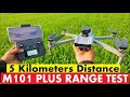 M101 Plus Drone 5KM Range Test 🚀 Dual 8000mAh Battery | Best Long Range Drone 2026 (USA)