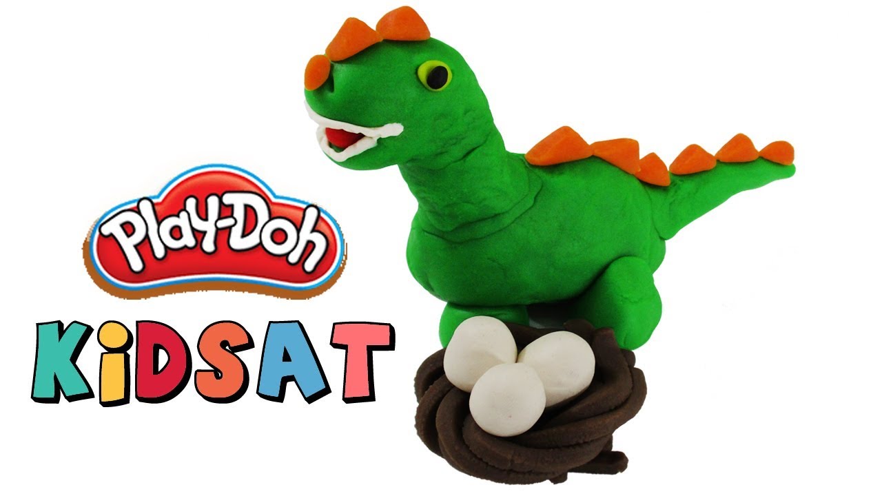 The Good Dinosaur Play Doh, How To Make Dinosaur With Play Doh, Animals  For Kids