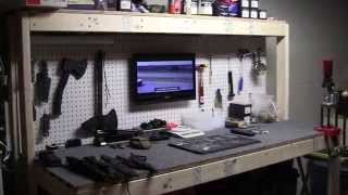 Just a walk around of the completed ammo reloading workbench.