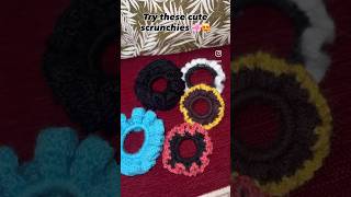 The all New SCRUNCHIES 🔥#crochet #floral #design #