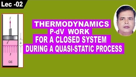 Quasistatic process and PdV work done during such process|Thermodynamics for GATE and ESE|