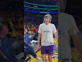 Pregame with Luka ahead of his first Lakers #NBAPlayoff 👏
