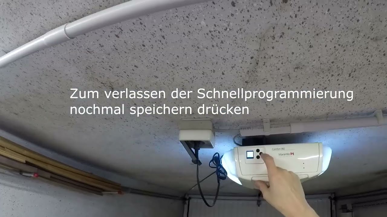 Marantec 360 Comfort - Endschalter Schnellprogrammierung