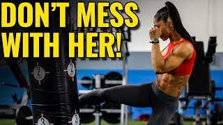 She's TOUGH! (and a Bikini Model)  |  10-Minute Cardio Kickboxing HIIT Workout