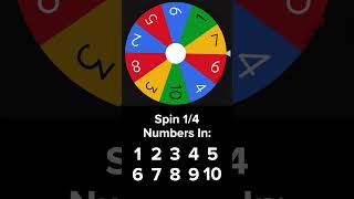 #4 | Choose a number from 1-10, and if the wheel lands on your number, you're out! #4 | Choose a number from 1-10, and if the wheel lands on your number, you're out!
