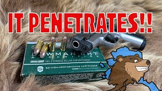 Speer Lawman 40 S&W 125 Gn FRANGIBLE! It Actually Penetrates!!