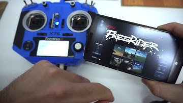 Taranis Q X7S - Play "FPV Freerider" on Android via USB cable (LG G3)