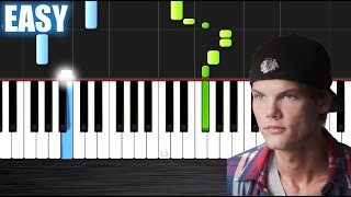 Video thumbnail of "Avicii - Wake Me Up - EASY Piano Tutorial by PlutaX - Synthesia"