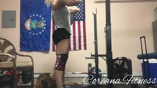 Build that booty! 5 second pause front squats!
