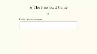 how i BEAT the password game in 26 seconds