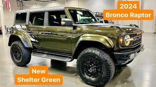 2024 Ford Bronco Raptor Shelter Green Paint Matched Fenders!!!