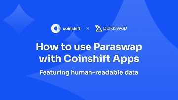 Using ParaSwap via Coinshift Apps