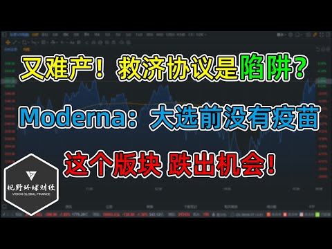 美股又难产 救济协议是投资者陷阱 Moderna Ceo 大选前没有疫苗 这个版块跌出机会 Cc字幕 Youtube