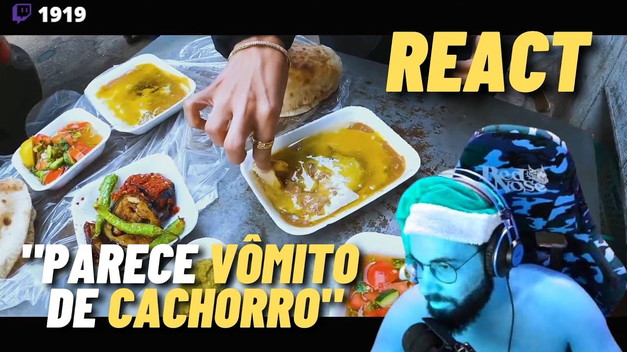 SMZINHO REAGE: A COMIDA DE RUA INSANA NO EGITO | REACT