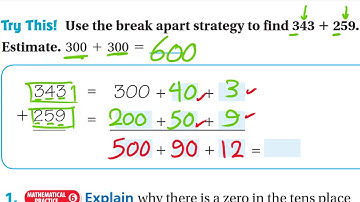 Go Math 3rd grade Lesson 1.6 Use the Break Apart  Strategy to Add