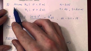 Hypothesis Testing - Standard Deviation