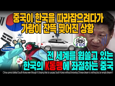 중국이 한국을 따라잡으려다가 가랑이 잔뜩 찢어진 상황 전 세계를 휩쓸고 있는 한국의 K동맹에 좌절하는 <strong>중국</strong> [<strong>ENG</strong> SUB]