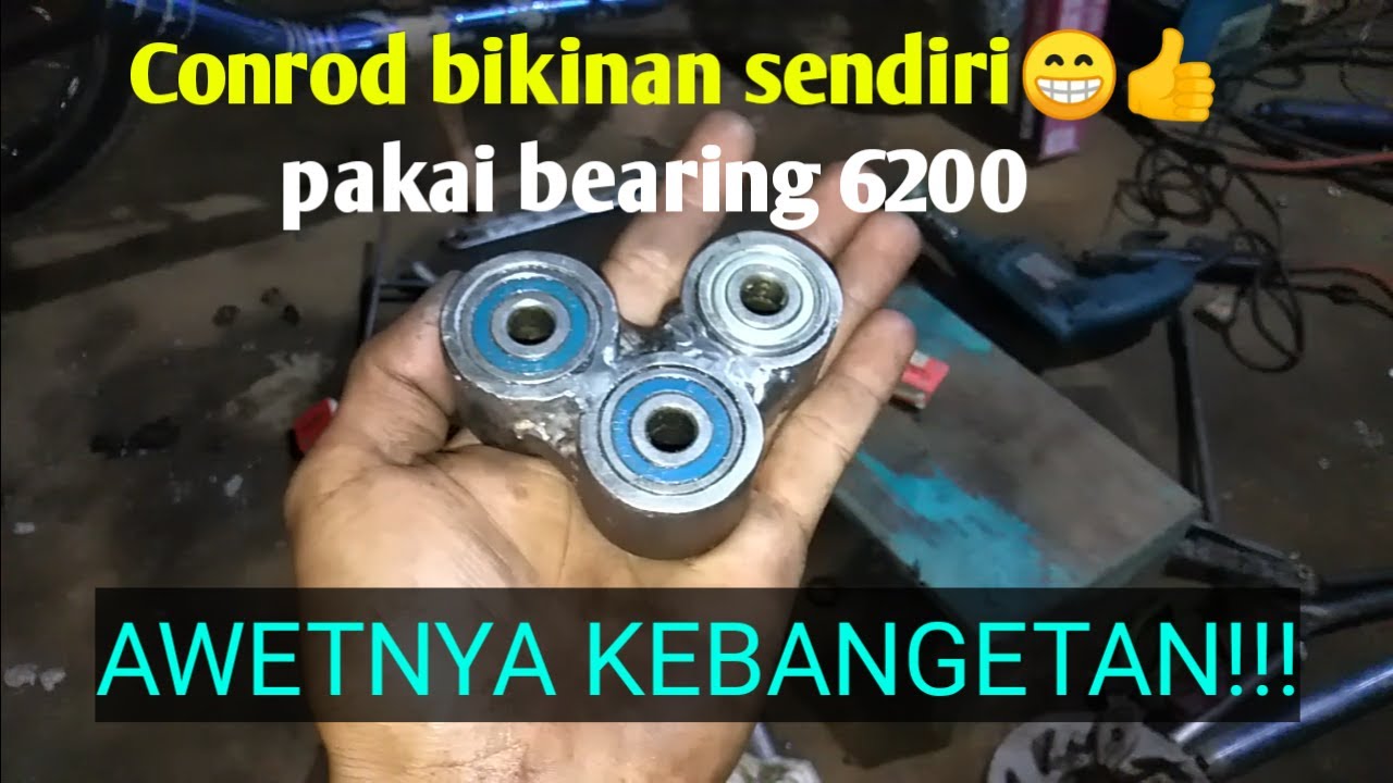 custom rumah segitiga monoshock vixion pakai bearing 6200 lebih awet..