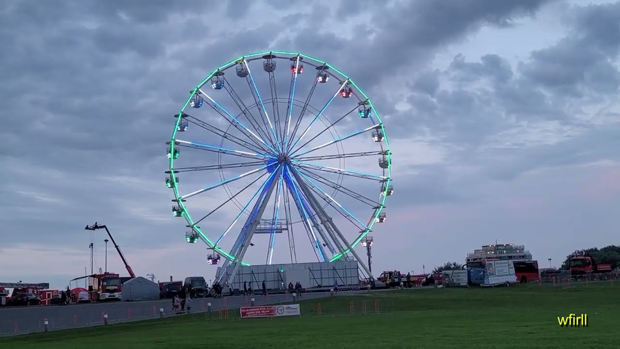 Norddeich vom Riesenrad aus betrachtet.