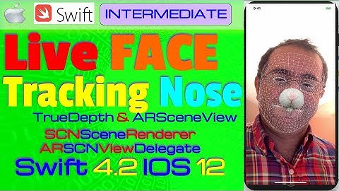 IOS 12, Swift 4.2, Tutorial : How To Make live ARKit Face tracking add picture ( ARKit, TrueDepth)