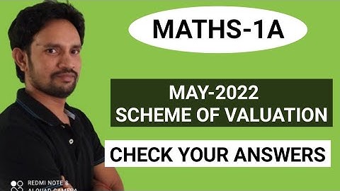 MATHS-1A MAY-2022 SCHEME OF VALUATION /INTER FIRST YEAR MATHS-A MAY 2022 SCHEME OF VALUATION