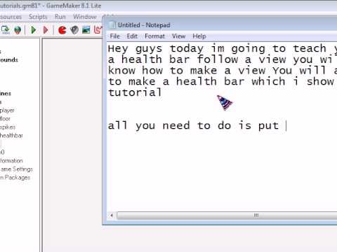Game Maker Tutorial #5 (How to make a view follow the character and the ...