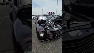 1949 studebaker truck with monster blower on smallblock💸
