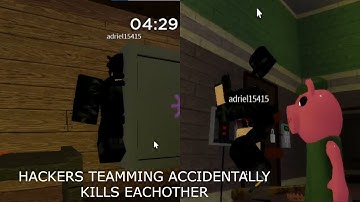 DESTROYING HACKERS TEAMMING INSIDE ROBLOX PIGGY *THEY RAGE QUIT* - ROBLOX PIGGY!!