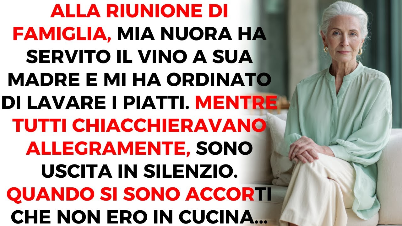 Mia Nuora Servì Il Vino A Sua Madre E Mi Ordinò Di Lavare I Piatti, Così Uscii In Silenzio