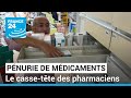 France  le cassette des pharmaciens face  la pnurie de mdicaments  france 24